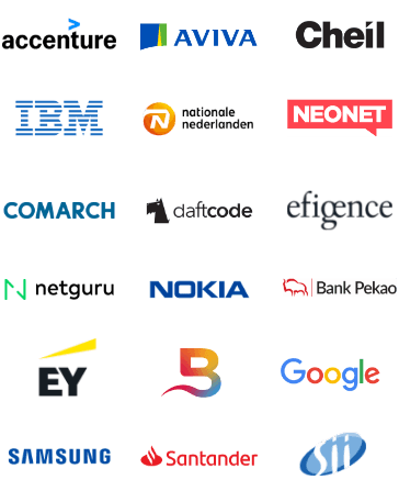 Logos of companies that employ coding graduates